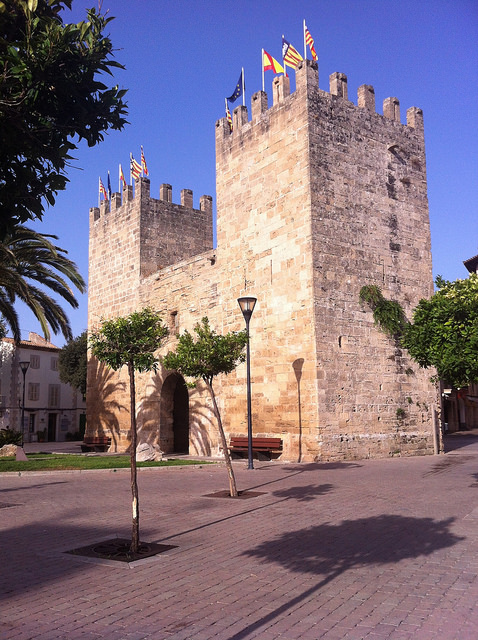 Old town gate (Del Port Gate) in Alcudia